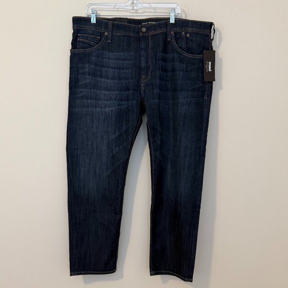 NWT Mavi Jeans Dark Maui Color 5 Pockets Zach Straight Leg Men's 40x30 - Picture 1 of 8